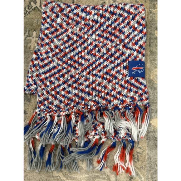Accessories - Buffalo Bills Knit Scarf Fringe End NEW